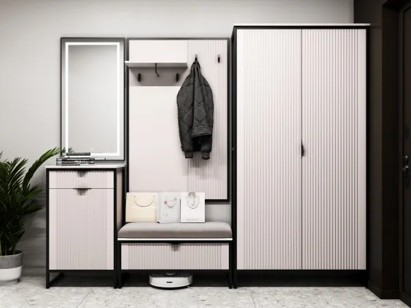 Тумба 1 дв и 1 ящ "Нора" прихожая Персидский жемчуг