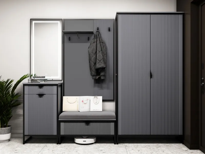 Тумба 1 ящ "Нора" прихожая Графит