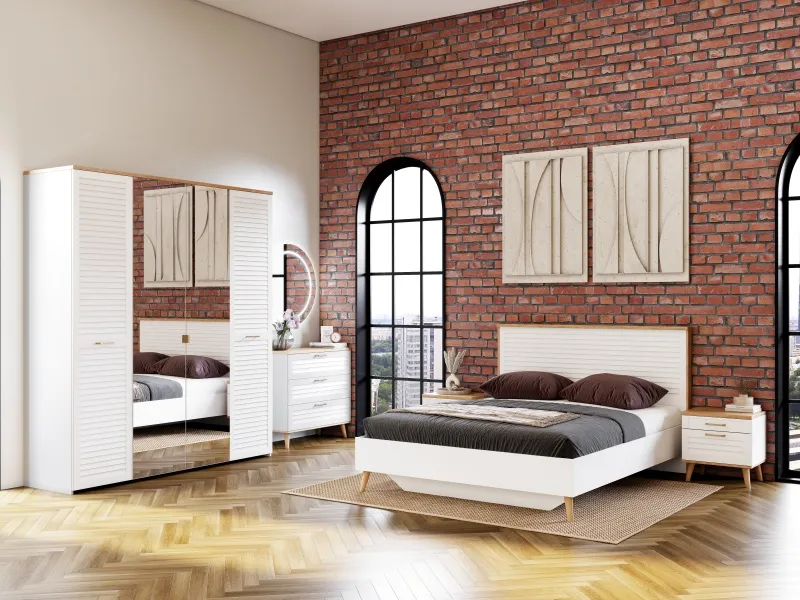 Спальный гарнитур "Гавана" композиция #3 Белый